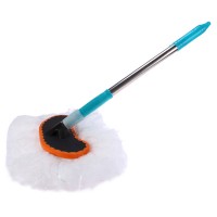 Quick wet and drying microfiber car washing brush with long handle